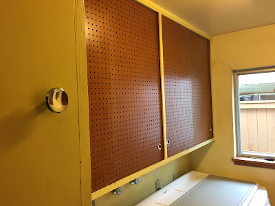 Laundry - pegboard doors