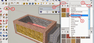 Cara Memberi Material Di SketchUp || MAKEADREAMS