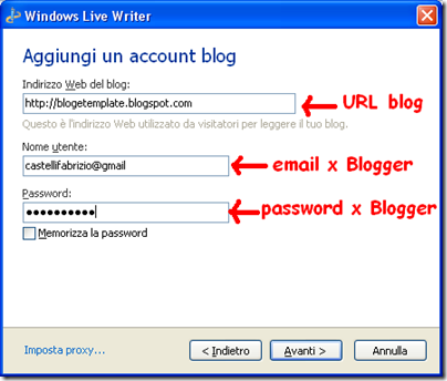 blogger in windows live writer