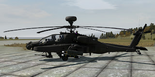 ArmA2 AH-64D アパッチ・ロングボウアドオンの新しいモデルとテクスチャの開発中画像がリリース