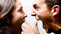 woman and man arguing