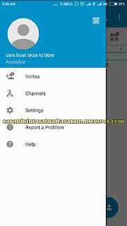 cara buat akun bbm di android