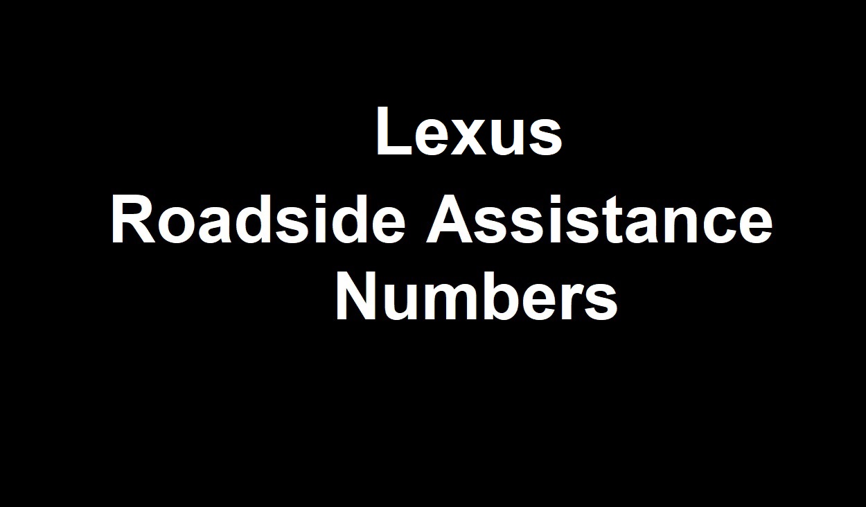 Lexus  Roadside Assistance Number