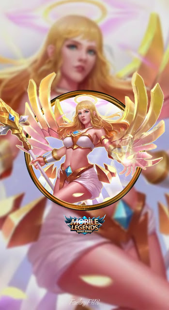 Wallpaper Mobile Legends - Rafaela Wings of Holliness by FachriFHR