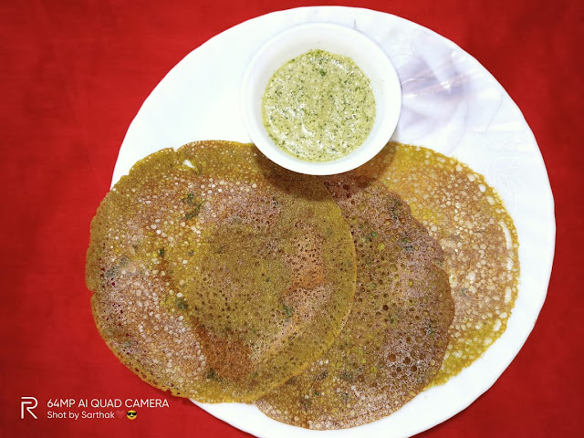 Oats Palak Dosa