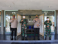 KASETUKPA LEMDIKLAT POLRI MELAKUKAN KUNJUNGAN DALAM RANGKA SILATURAHMI KE KODIM 0607 KOTA SUKABUMI