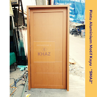 Pintu Alumunium Motif Kayu