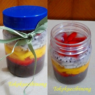puding buah campur