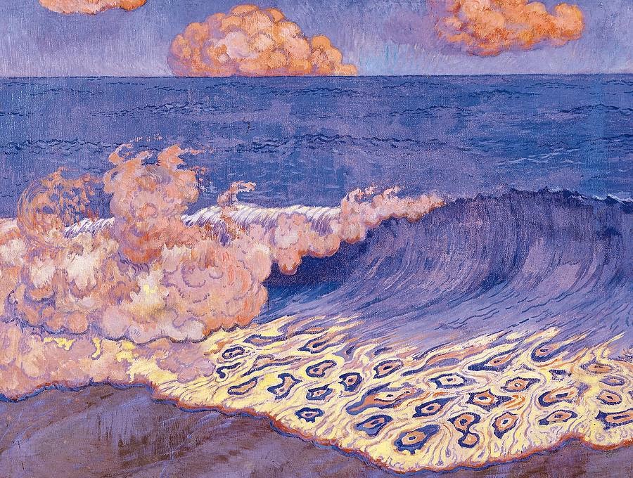 Art of the Day: Georges Lacombe, Blue Seascape, Wave Effect