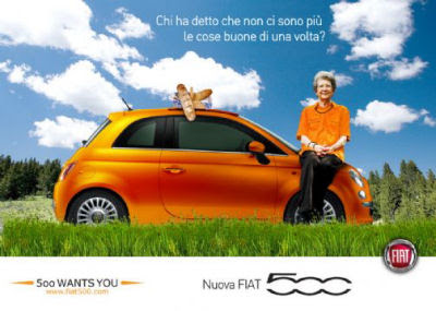 Advertising on New Fiat 500 Advertising      Le Cose Buone Di Una Volta       By