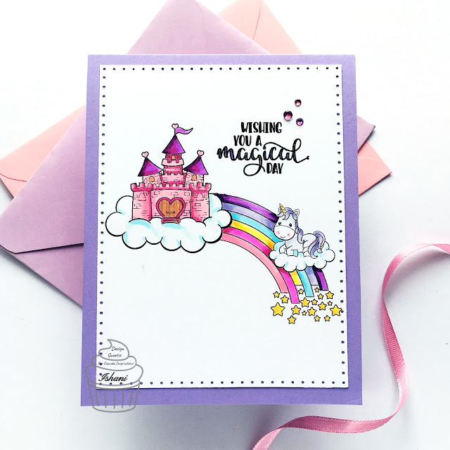 Pixel Paper prints Unicorn card for girls, Unicorn cute card, quillish