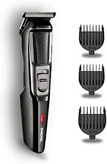 Nova NHT 1076 Cordless: 30 Minutes Runtime Trimmer for Men (Black) ￼