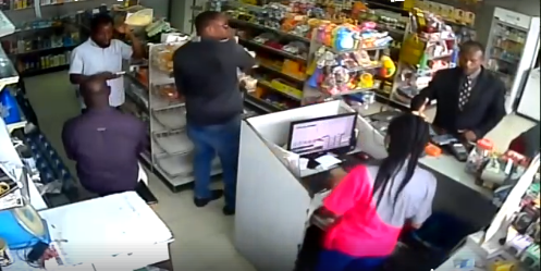 Young man spotted on CCTV stealing a phone at a supermarket in Lagos