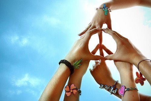 simbolo amor y paz. el símbolo de amor y paz.