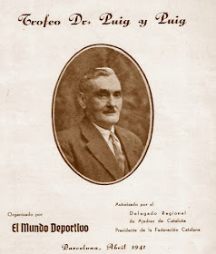 Portada del folleto del Trofeo del Dr. Puig i Puig, año 1941