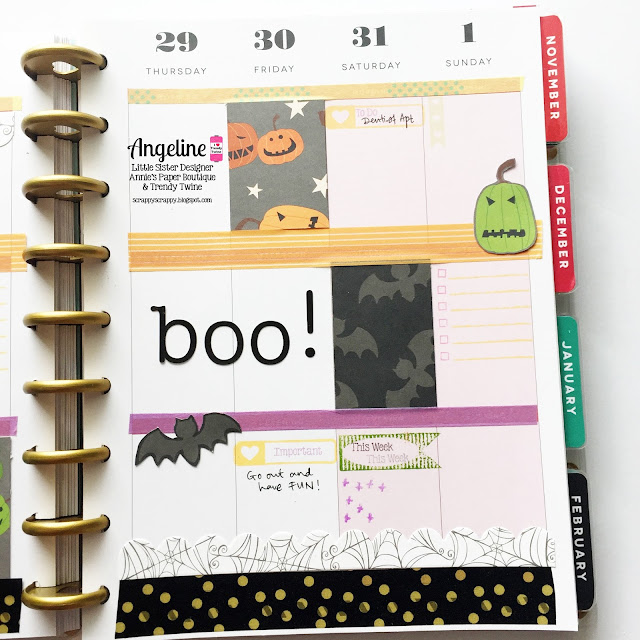 ScrappyScrappy: Happy Planner - Halloween week #scrappyscrappy #trendytwine #planner #checkitoff #halloween #planneraddict #happyplanner #planneraddictmalaysia