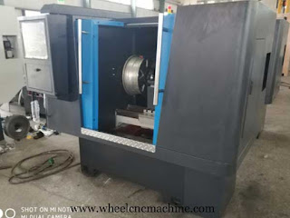 Wheel repair lathe machine CK6160W Exported To UK