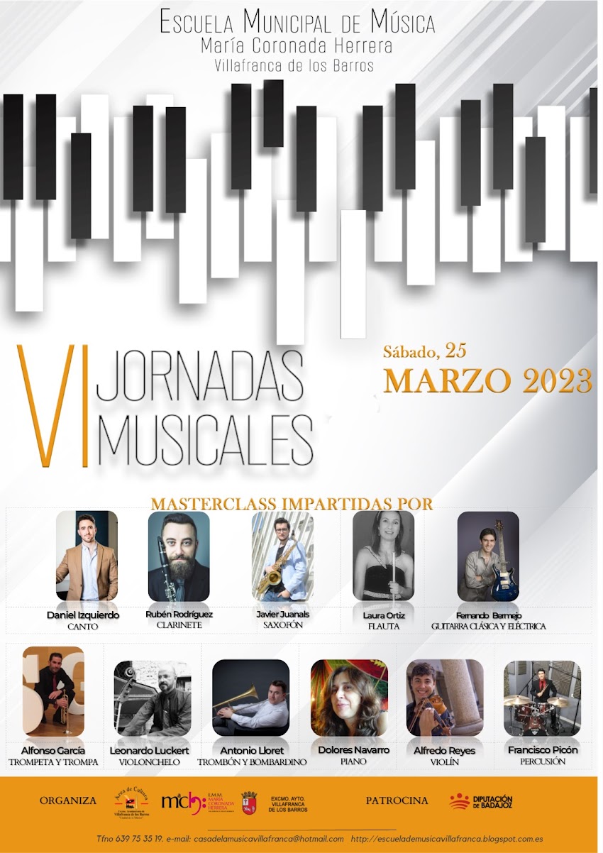 VI JORNADAS MUSICALES.