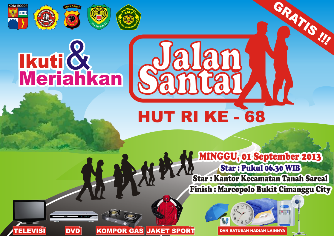 KARYA ABDI Pamplet Jalan  Santai  HUT RI