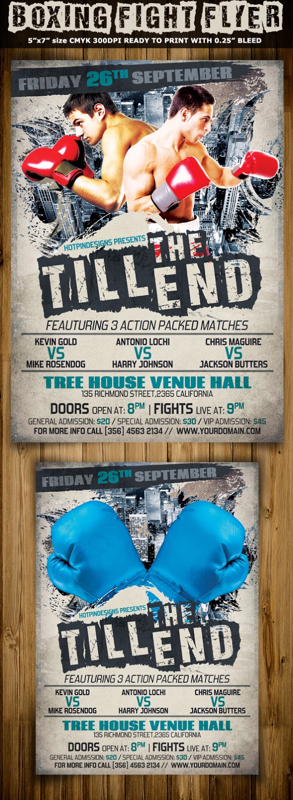  Boxing Flyer Template