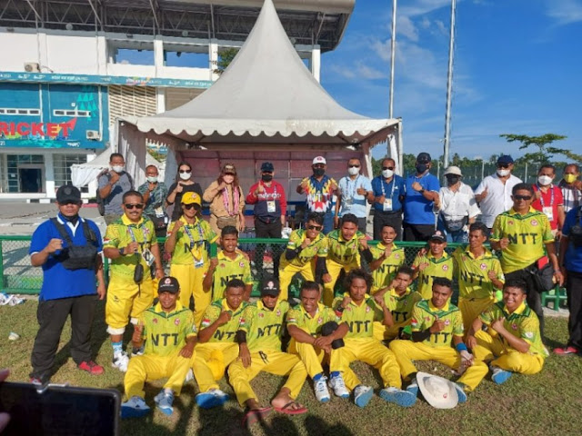 Juara di Kriket, Nusa Tenggara Timur Raih Medali Perak Pertama di PON XX.lelemuku.com.jpg