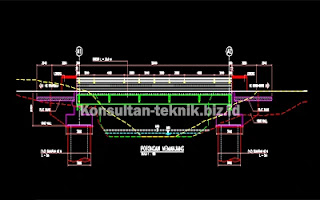 Jembatan-Komposit-20-Meter-Format-Autocad