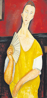 Amadeo Modigliani, "La femme à l'éventail"