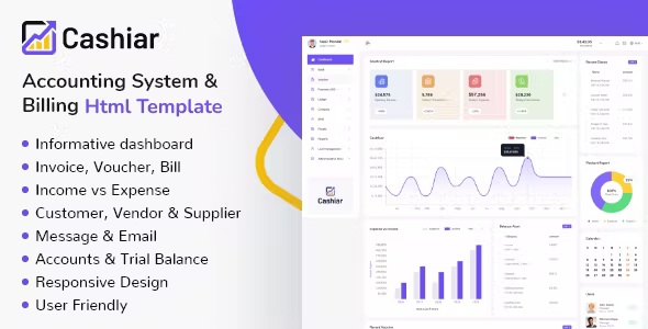 Best Tailwind HTML5 Accounting Dashboard Template