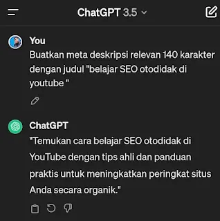 Membuat meta deskripsi relevan