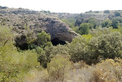 Parte superior de la cueva de las Culebras