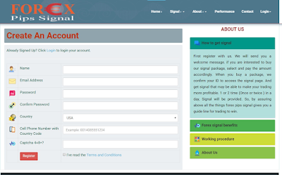 create forex pips signal account