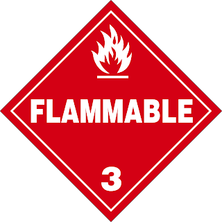 DOT Class 3 Flammable Placard