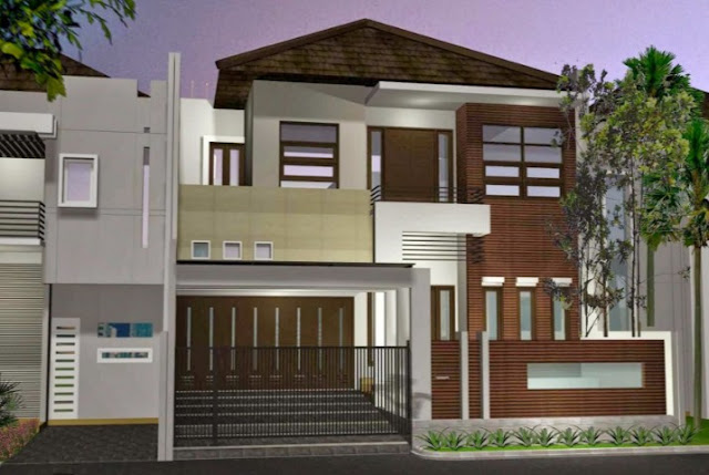 Contoh desain rumah minimalis type 70 dua lantai