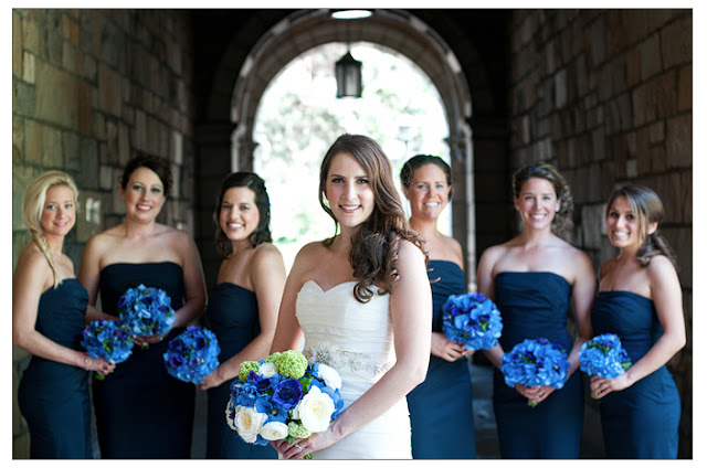 sweet pea floral design michigan wedding flowers brides bouquet blue anemone hydrangea ranunculus green freesia hellebore michigan union ballroom