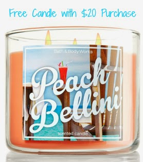 Free Bath Body Works 3 Wick Candle With 20 Purchase