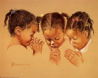 Praying Black girls