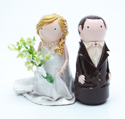 wedding toppers brown hair indian