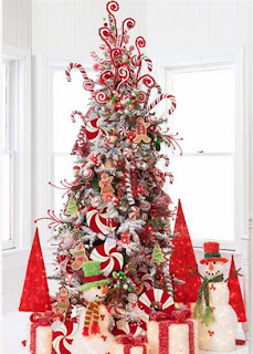 Arboles de Navidad Decorados con Dulces