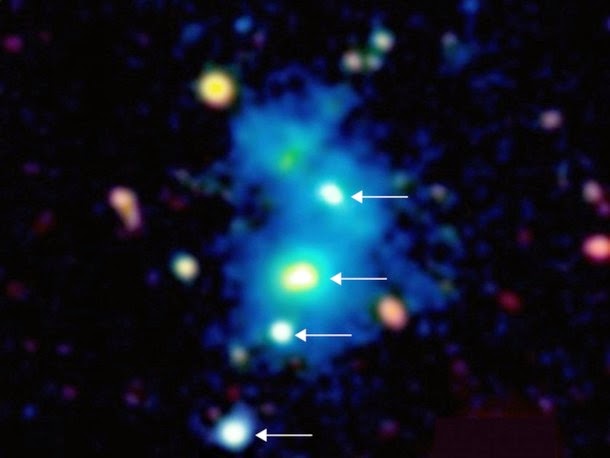 Descoberta de quarteto de quasar raro deixa astrónomos perplexos