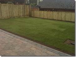 280a Rear Garden Lawned at last.