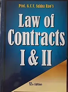 Law of Contract I and II by G.C.V. Subba Rao, books on contract law,