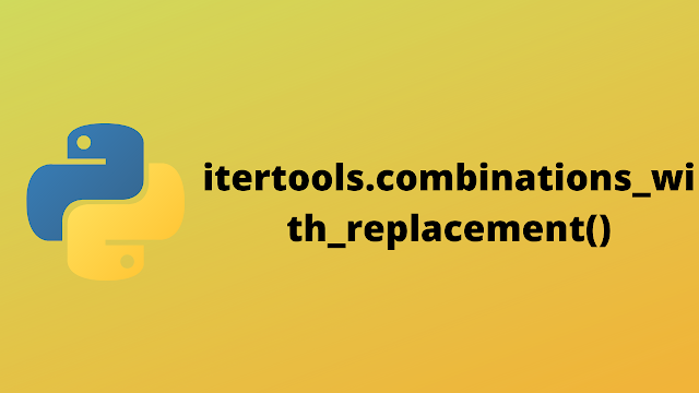 HackerRank itertools.combinations_with_replacement() solution in python