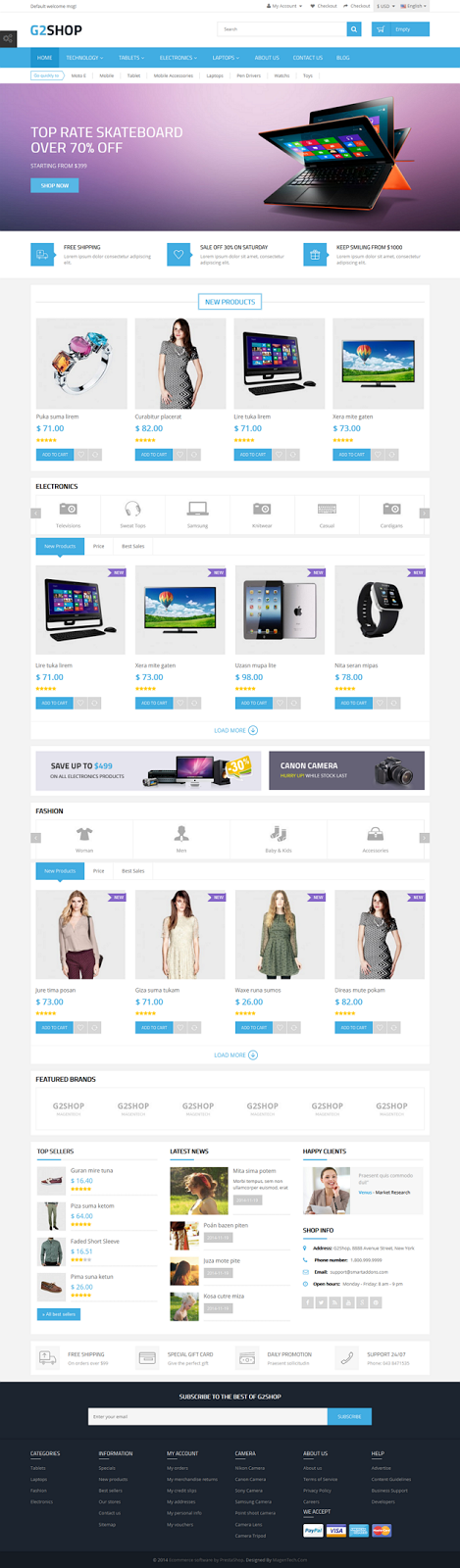 Premium Responsive Prestashop Theme