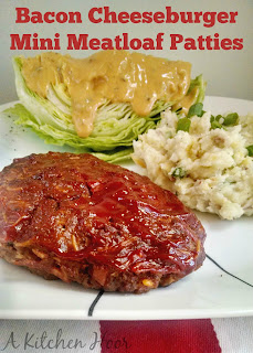 A Kitchen Hoors Adventures | Bacon Cheeseburger Mini Meatloaf Patties