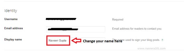 How to Change Blog Author Name on Blogger