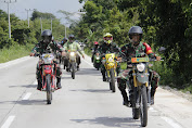 Gelar Kunjungan Dengan Kendaraan Roda Dua, Danrem 091/ASN Sambangi Koramil Zona Hulu Wilayah Kodim 0906/Kutai Kartanegara 