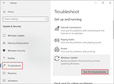 windows troubleshooter