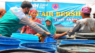 Gresik Mulai Dilanda Kekeringan, NH Zakat kita Turun Tangan