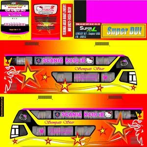 Livery Bussid Sumatera Sempati Star Kuning Bimasena SDD