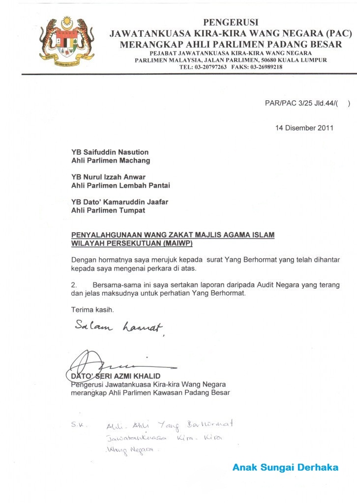 Contoh Surat Pelantikan Daripada Menteri